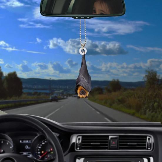 Bat Christmas Ornament Gothic Hanging Bat Tree Decoration Realistic Upside-Down Bat Christmas Tree Ornament for Holiday Home Decor