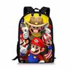 Double Super Mario Shoulder School Bag With Durable Material Pattern Playful