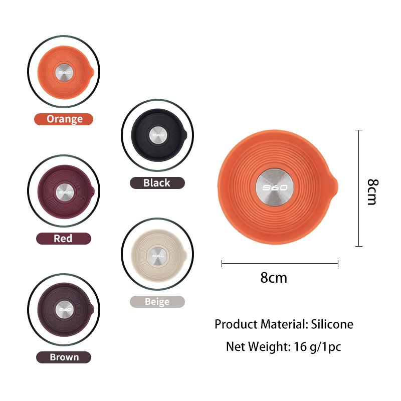 Waterproof Car Coaster Silicone Anti-slip Mat Interior Accessories For Volvo S60 XC60 XC90 S60 V40 V50 V60 XC40 V70 V90 S90