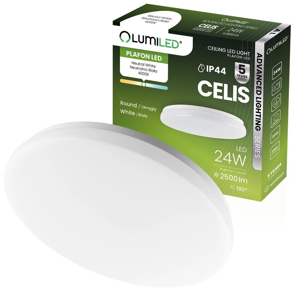 Led Ceiling Lamp 24W 4000K 2500Lm Round Ip44 White Als