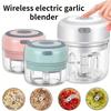 3.38/8.45oz USB Electric Mini Garlic Chopper - Powerful Meat Grinder And Vegetable Crusher For Quick And Easy Food Prep