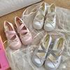 Elastic Band Bowtie Platform Ballet Shoes Women Round Toe Loafers Soft Bottom Chunky Heels Mary Jane Shoes Zapatillas Mujer