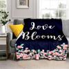 Одеяло с любовью и розой на День святого Валентина, мягкое фланелевое флисовое теплое и легкое пледы для взрослых, одеяло для кровати, дивана, покрывало