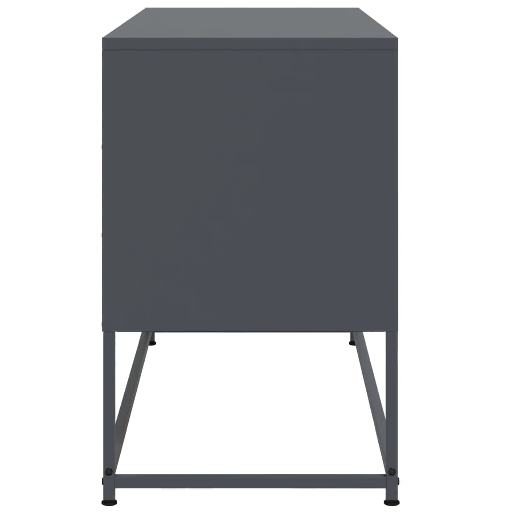 TV Stand Anthracite Grey 100.5 x 39 x 60.5 cm Steel