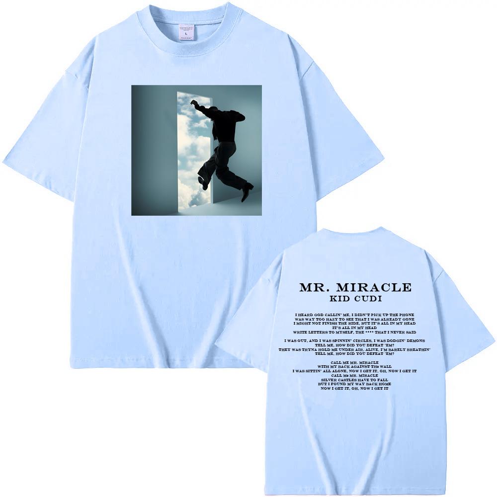Kid Cudi-Mr. Miracle 2025new T Shirt Sleeve Fashion Round NeckTee-shirt Summer 100%Cotton Tshirt Camiseta Hombre Summer Tops