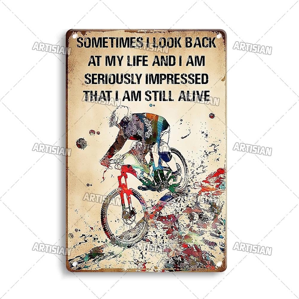 Художественная велосипедная жестяная вывеска, декоративная табличка для велосипеда, спортивный металлический плакат, Настенный декор, гараж, бар, паб, клуб, отель, кафе, кухня