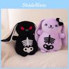 Skull Black Purple Rabbit Plush Toy Stuffed Animal Doll Bedroom Decoration Gift