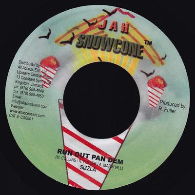 7-дюймовая пластинка SIZZLA / TAMONE - Run Out Pan Dem / Touch The Sky CS0001 Jah Snowcone 2004 Ямайка Регги, Ска и Даб Б/у