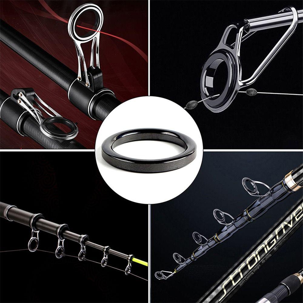 O rings Fishing Rod Guides Smooth Rod Eye Replacement Ceramic Guides Ring  Fishing Pole
