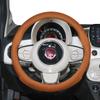 Подходит для Fiat Ультратонкая дышащая кожаная оплетка руля Подходит для 500 Grande Punto Evo 169 Ducato Bravo Tipo Linea Albea Panda 124