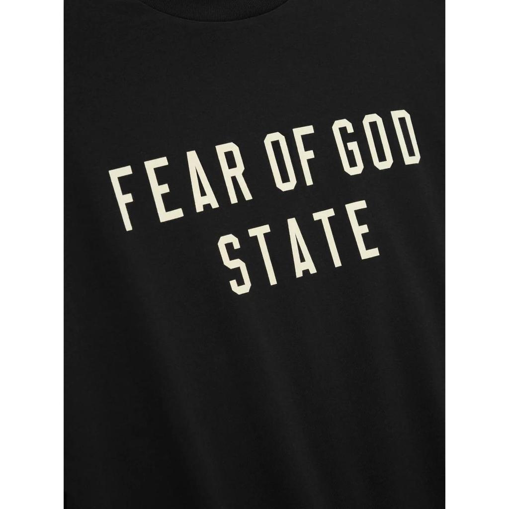 Fear of God Essentials Футболка в стиле 90-х, иссиня-черная, унисекс, топ 125SP254470F