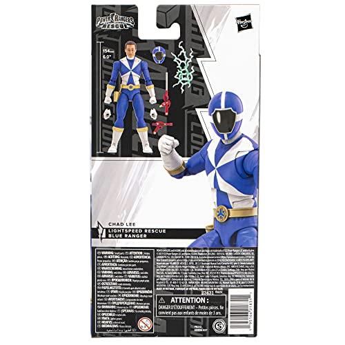 Power Rangers Lightning Collection Lightspeed Rescue Синий Рейнджер 6-дюймовая Премиальная Коллекционная Фигурка Игрушка с Аксессуарами, для Возраста от 4 лет