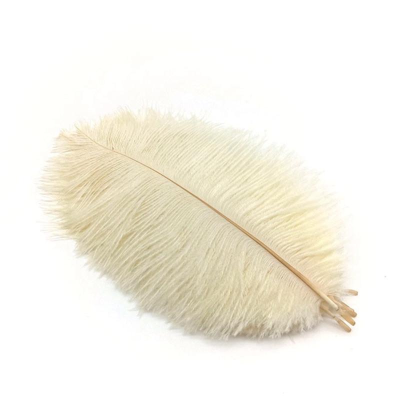 10Pcs Ostrich Feathers Wedding Centerpiece For Needlework Crafts Material DIY Decoration Carnival Headdress Accessories Plumes