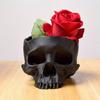 Skull Flower Pot Hanging Human Skull Plant Pot Halloween Candy Bowl Gothic Planter for Succulents Indoor Outdoor Decor