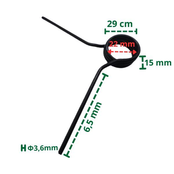 Sprężyna zmiany kierunków 29mm