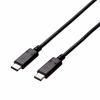 Elecom USB-C Cable C-C 4m USB2.0 Certified Product USB Power Delivery Compatible 5A Output Black U2C-CC5P40NBK