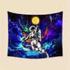 VIKAMA Royal Knight Astronaut Fantasy Tapestry Nebula Gradient Theme Bedroom Game SciFi Enthusiast Room Decor