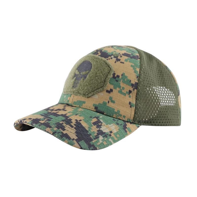 Дышащая тактическая бейсболка камуфляжной расцветки - Кепка с козырьком от солнца для альпинизма и велоспорта