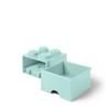 LEGO Brick Drawer 4, Aqua Light Blue, 40051742