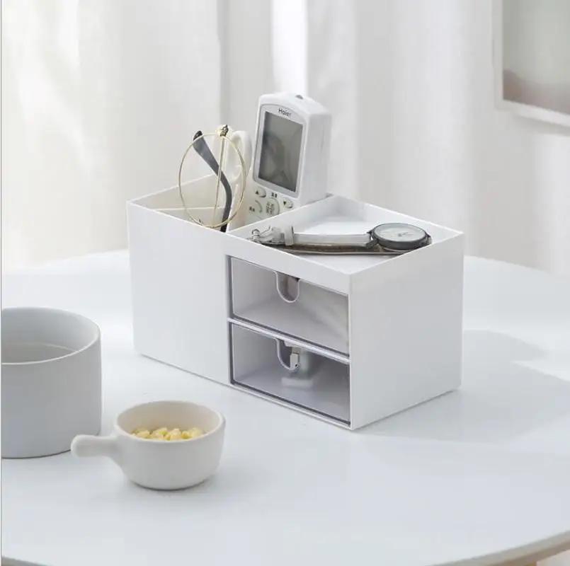 Настольный органайзер для офиса, держатель для хранения, настольный карандаш, ручка, коробка для мелочей, футляр для канцелярских принадлежностей, контейнер для косметики