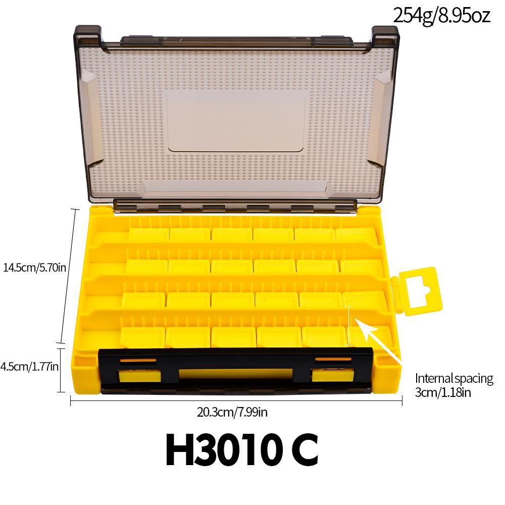 Коробка для двойной приманки, двусторонняя коробка для рыболовных снастей, коробка для хранения аксессуаров для наживки, пластиковая коробка для приманки-карандаша Mino