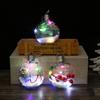 6Pcs Shining Christmas Balls with LED Light Pendants Refillable Ball Christmas Tree Hanging Ball