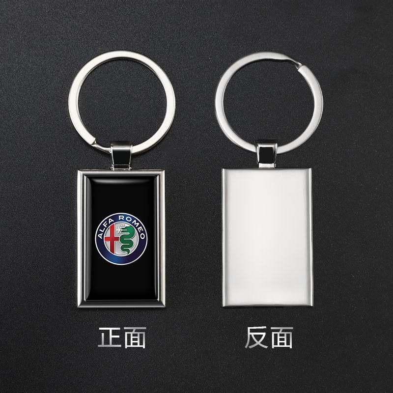 IJOPV1 For Alfa Romeo Car Keychain Pendant Key Chain Cospaly Accessories Keyring for Women Men Jewelry Gifts