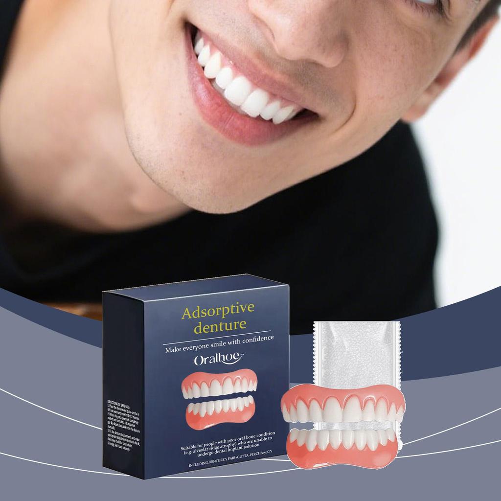 Denture Decoration Set - Daily Decoration for Oral Cavity & Teeth, Comfortable Fit for Dentures, Reveals Natural Smile