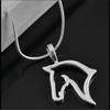Fashion Cute Animal Horse Pendant Necklace For Women Dainty Silver Color Chain Clothing Costume Jewelry Accessories Wholesale