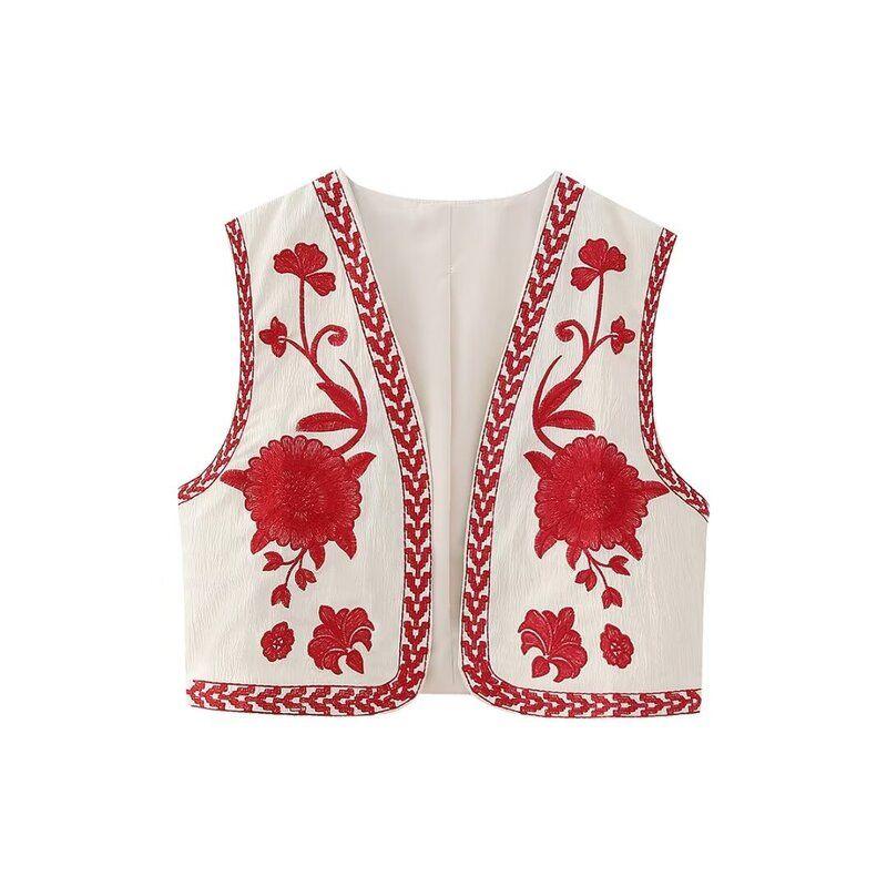 Fashion Style 2023 Summer New Arrival Fashion Trendy Women's Clothing Easiest for Match Embroider Cardigan Vest 6895023 250