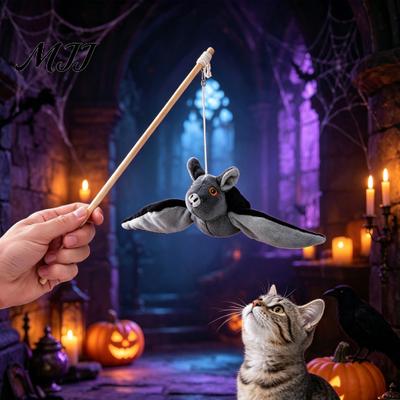 USB-перезаряжаемые игрушки для кошек для домашних животных, машущая игрушка-летучая мышь, электрическая щебечущая птица, интерактивная игрушка для игры в помещении, плюшевая игрушка с крыльями, для котят и собак, котенок