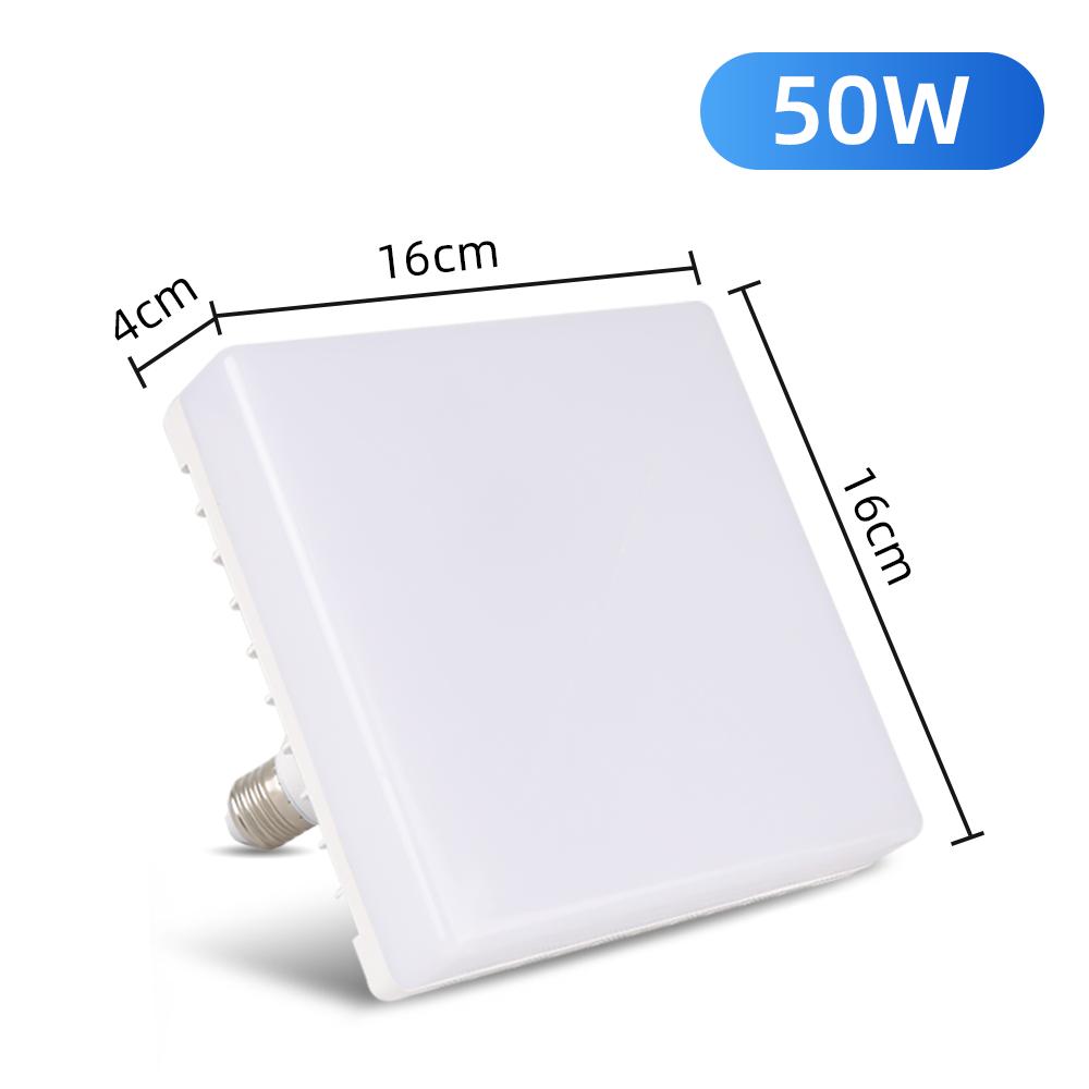 Квадратные лампочки E27 Высокая яркость светодиодной лампы 220 В прожектор Бытовая техника Внутреннее освещение Холодный белый свет Светодиодная лампа высокой мощности
