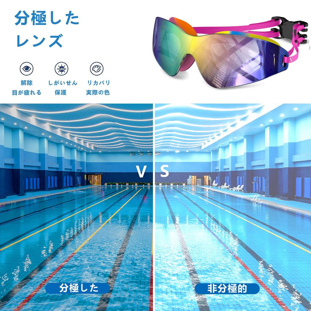 Очки для плавания Mirror Vanquisher, панорамные очки для плавания для взрослых, мужчин, женщин, молодежи, детей [Mieny] 2.0