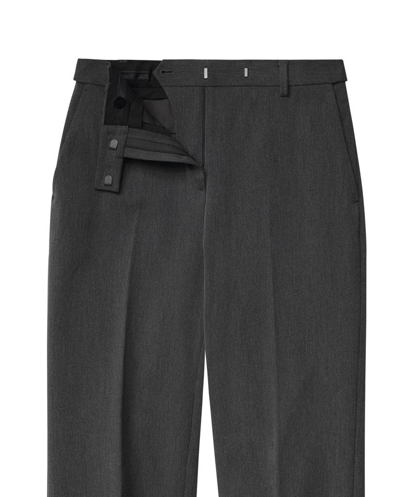 MUSINSA STANDARD WOMAN Женские плотные прямые брюки с подкладкой из флиса и скрытой эластичной талией [Средне-серый]