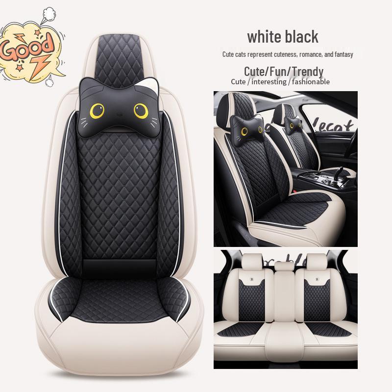 Cartoon Full Coverage Car Seat Cushion for All Seasons - Universal Fit