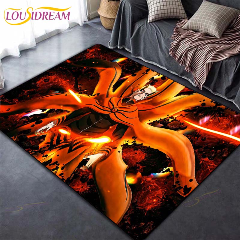 Коврик в стиле аниме, ковер, ковры Наруто для гостиной, мягкий напольный коврик, коврики для спальни, дверной коврик, нескользящие коврики, коврик для ванной