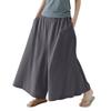 Women's Fashion Spring And Summer All-match Comfortable Solid Color Elastic Waist Cotton Linen Trousers