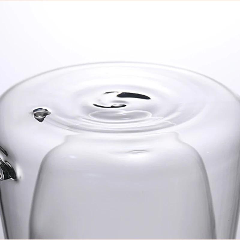 200 мл Двойная стеклянная кофейная кружка Французская креативная кружка Термостойкая чашка для эспрессо Термоизолированная чашка Набор посуды для чая и воды