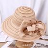New French flower breathable sunscreen bucket hat women's spring summer outdoor versatile basin hat seaside big brim sun hat