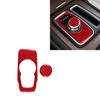 Red Carbon Fiber Interior Gear Shift Cover Trim Fits 2015- Chrysler 300 2Pcs