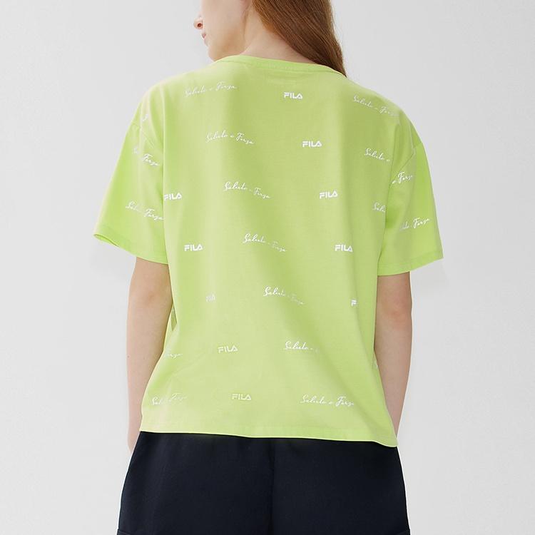 FILA T Shirt Women's Bright Liquid Green F11W128156FLG