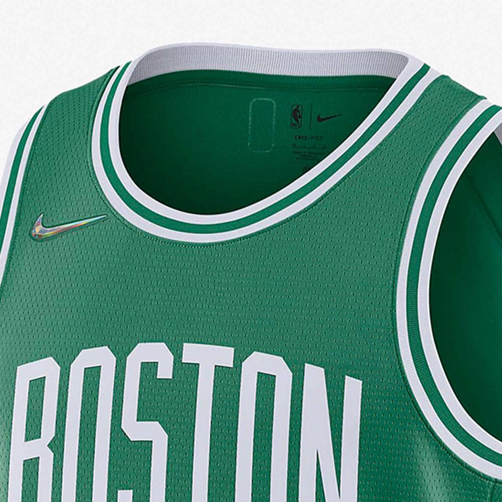 Nike Ретро SW Fan Edition Boston Celtics Tatum 0 облегающая баскетбольная майка мужская джерси зеленая DB3564-312