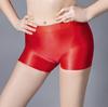 European & American High-Gloss Tube Top & Boxer Shorts Two-Piece Sexy Lingerie Set