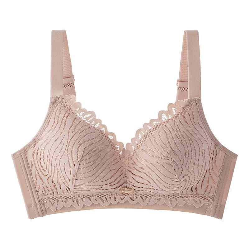 Кружевное сексуальное сборное тонкое нижнее белье, регулируемый удобный для кожи бюстгальтер, женский бюстгальтер