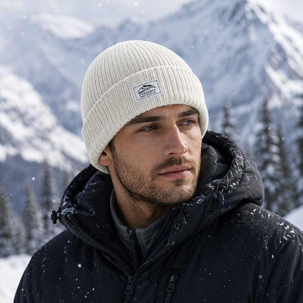 Warm Knitted Ski Mask 2 in 1 Cycling Earmuffs Cap Fashion Winter Balaclava Hat for Men Women