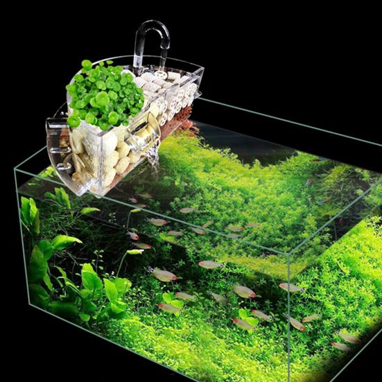 Fish Tank Filter Small Waterfall Circulating Purify Water Mute Water Circulation Purifier Aquarium Box Filter Aquarium Supplies