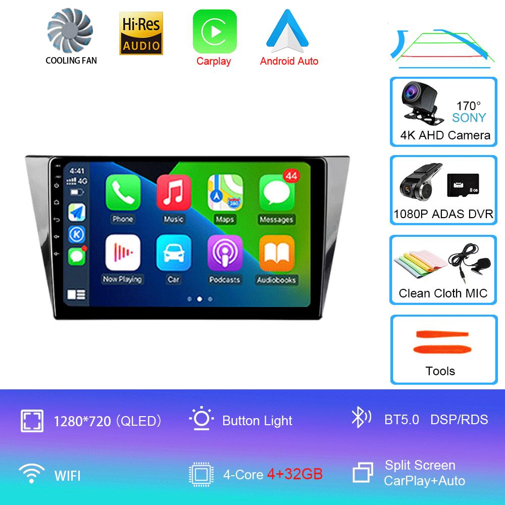 Автомагнитола Android 14 для Volkswagen Bora 4 2016 - 2022 Мультимедийный видеоплеер Навигация GPS Без 2din 2 din dvd