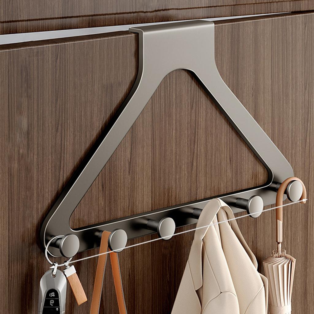 Carbon Steel Heavy Duty Door Hanger Easy Installation Multi-Purpose Door Organizer for Home Office Bedroom Bathroom Entryway