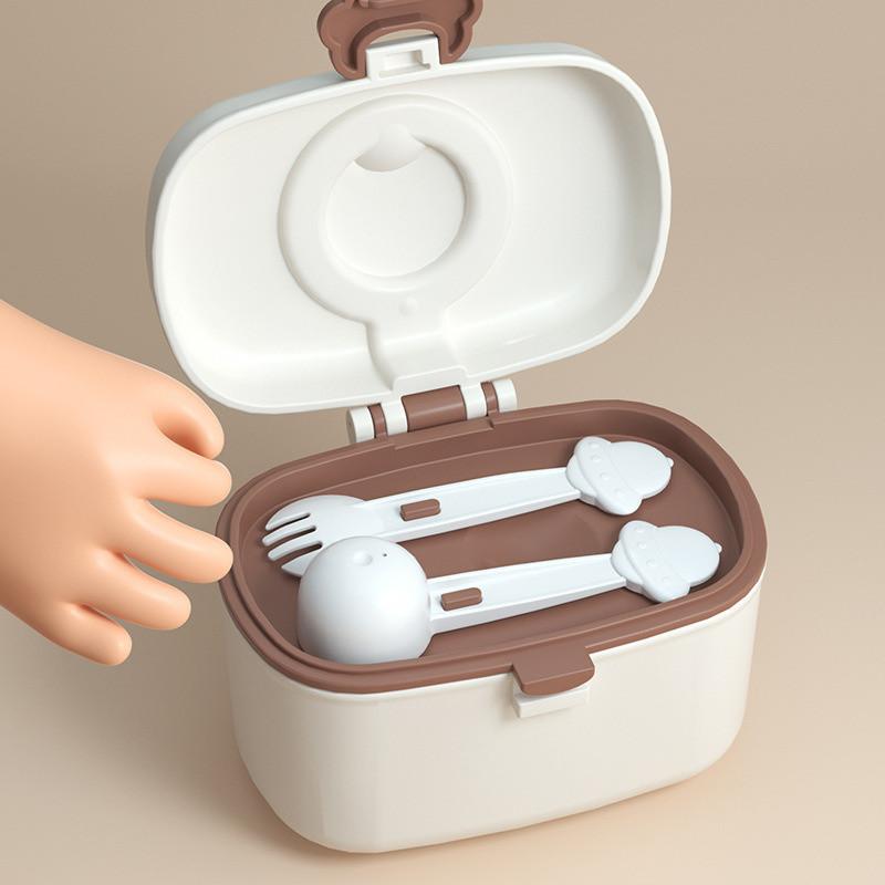 Children's Milk Powder Box Cartoon Portable Milk Powder Grid Baby Carrying Milk Powder Sealed Can Baby Food Container When Going Out