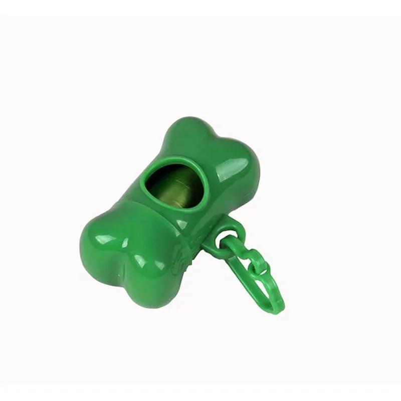 Pet Dog Poop Bag Bone Shape Dispenser Waste Garbage Carrier Holder Dispensers Poop Bag Dogs Trash Cleaning Tool Pet Products